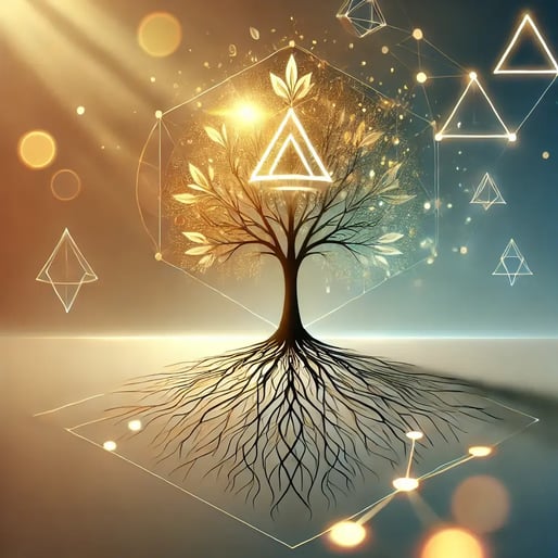 DALL·E 2024-11-29 00.45.29 - A symbolic representation of Youth Mentorship and Leadership, featuring a glowing abstract tree with strong roots anchoring it to the ground, symboliz DALL·E 2024-11-29 00.45.29 - A symbolic representation of Youth Mentorship and Leadership, featuring a glowing abstract tree with strong roots anchoring it to the ground, symboliz